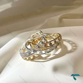 دستبند ونکلیف طرح طلا VanCleef-8522-L