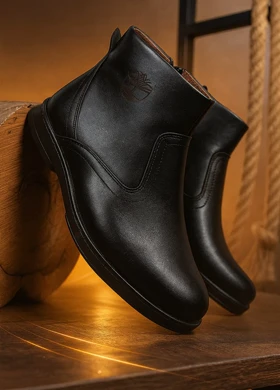 نیم بوت مردانه مشکی مدل Rad ویژه