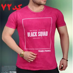 تیشرت مردانه BLACKSQVAD سنگشور سرخابی