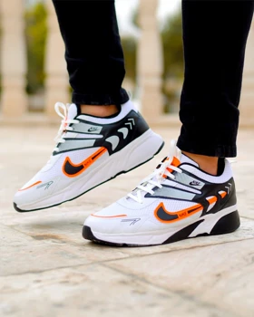 کفش مردانه NIKE مدل ORBIT (سفید نارنجی)