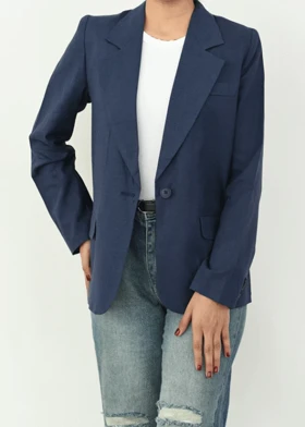 کت لینن جیب نما