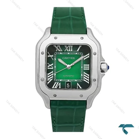 ساعت مچی کارتیه دسانتوس مردانه سبز Cartier-7822-G