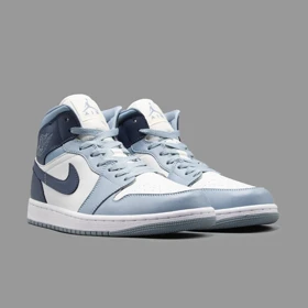 نایکی جردن 1 آبی سرمه ای ساق‌دار Nike Air Jordan 1 High OG Wolf Grey Midnight Navy