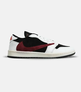 کفش کتانی مردانه قهوه ای سفید مشکی زرشکی NIKE travis scott