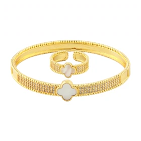 نیم ست دخترانه مدل ونکلیف نگینی