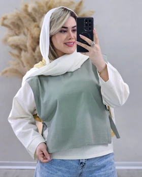 شومیز دوتکه لینن