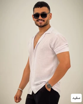 پیراهن مردانه ساده دبل فیس_کد4406