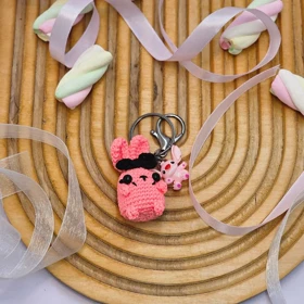 جاسوییچی دست بافت خرگوش فانتزی