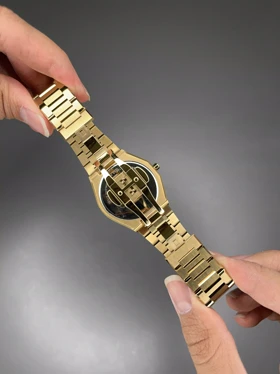 ساعت مچی سیکو بند طلایی صفحه سفید Seiko VIP