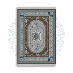 *جدید* فرشینه از جنس پارچه شانل مخمل ترک طرح فانتزی برند دفه کد 1188