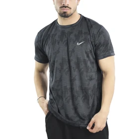 تیشرت ورزشی مردانه نایک مدل VHD-Dri Fit-4K0983 طوسی تیره