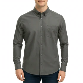 پیراهن آستین بلند ساده مردانه برندمد مدل 1420292