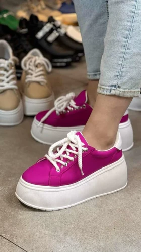 کتانی لژدار نگینی کد 6143