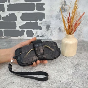 قاب عینک چرم طبیعی مدل فانتزی