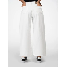 شلوار کتان زنانه واید لگ قد 110 زنانه CL3201