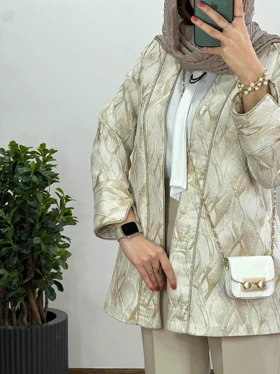 مانتو ژاکارد مغزی دوزی نفس