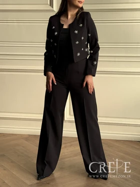 کت شلوار نگین دوزی خورشیدی