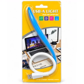 چراغ مطالعه USB مدل T-001 با نور LED و قابلیت تنظیم زاویه (آبی)