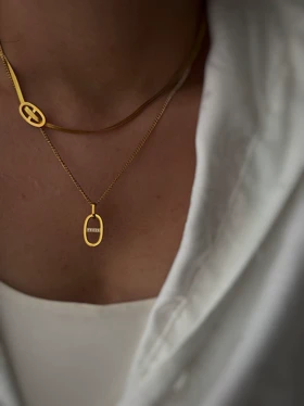 گردنبند 2 لاین Dior