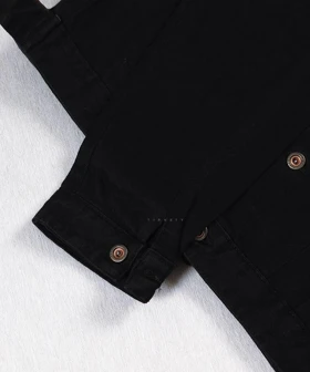 کت جین مشکی ساده 0261