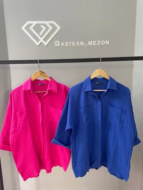 شومیز پشت دکمه پفکی(ZARA)