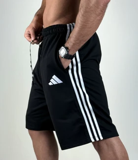 شلوارک طرح ADIDAS بگ مشکی