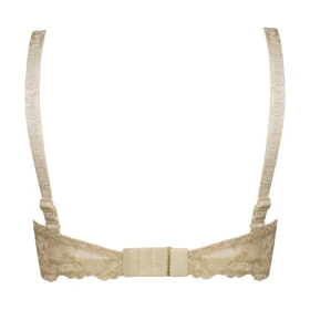 ست شورت و سوتین فنردار گیپور گل‌دار کد 109015 کرم