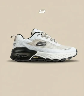 کفش کتانی طبی ورزشی کرم سفید SKECHERS max protect v.2 مدل 8082