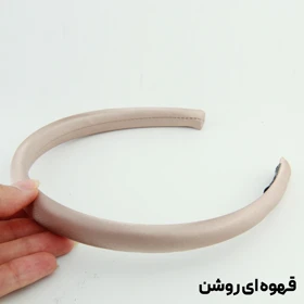 تل دخترانه ساده براق 1.5 سانت (قهوه‌ای روشن)