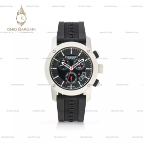 ساعت مچی بربری سه موتوره فول دیت مشکی Burberry