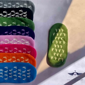 جوراب ضد ترک پا و خشکی سیلکونی وارداتی با جعبه (سبز)