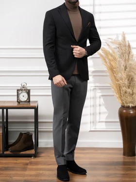 کت دودکمه مشکی کدc212