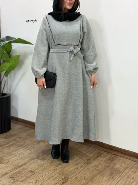 پیراهن مانتویی لمروز الیزا