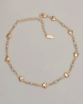 پابند خطی قلب و مروارید YSX