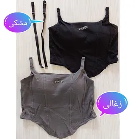 کراپ زنانه کاپ ثابت بند تنظیمی