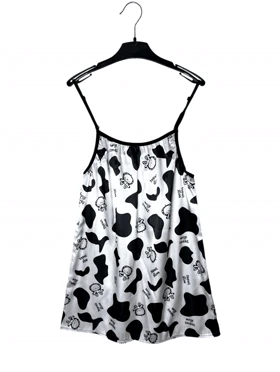 پیراهن ساتن طرح پوست گاوی 248