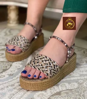 صندل کنفی دور مچی دوحالته لژدار زنانه F 38