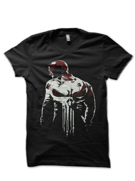 تیشرت دردویل طرح ترکیبی دردویل و پانیشر Daredevil and Punisher design t-shirt