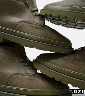 نیم بوت چرمی مردانه سبز Timberland