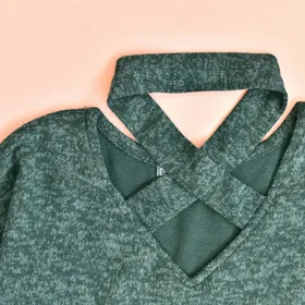 بلوز بافت یقه ضربدری