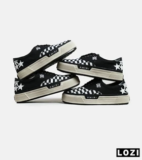 کفش اسنیکرزمشکی Amiri Stars Checkered