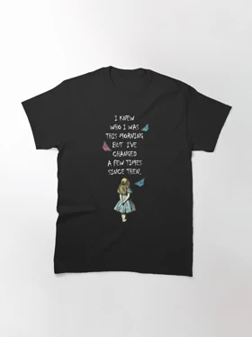 تیشرت آلیس در سرزمین عجایب | Alice In Wonderland Quote کد 222066