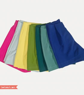 شلوارک آبی نفتی