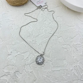 گردنبند زنانه طرح جواهری با نگین درخشان ژوپینگ