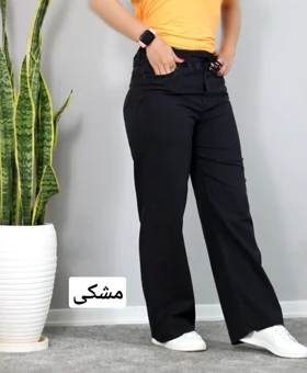 شلوار نیم بگ جین کاغذی کد 10111