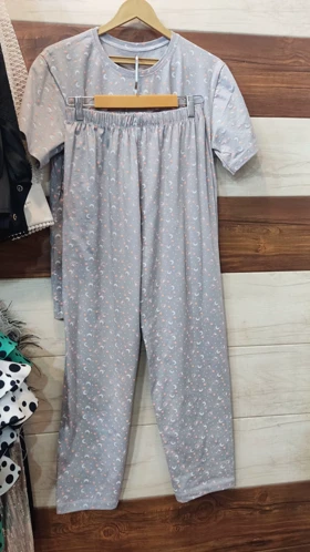 تیشرت شلوار زنانه راحتی کد 1190