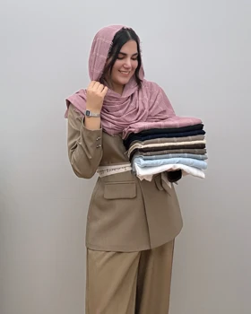 شال پفکی نخی مدل لمه