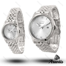 ساعت ست سیکو Diamond فول سیلور s-10187