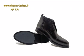 نیم بوت مردانه بزرگ پا چرم طبیعی si174