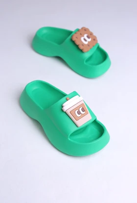 کفش صندل زنانه راحتی بیسکویت و قهوه